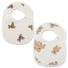 Soft Cotton Baby Bibs with Waterproof Backing – Set of 2