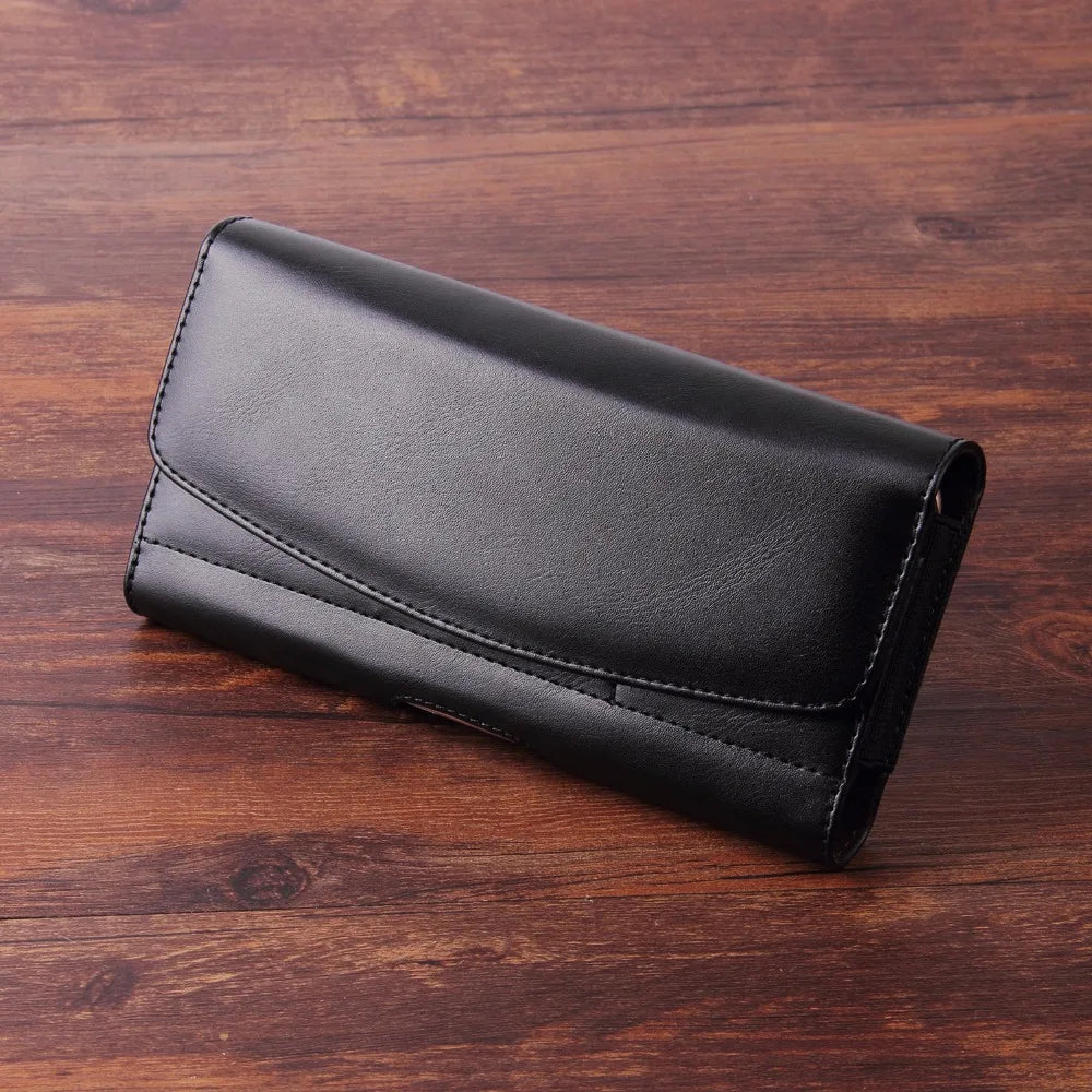 Leather Wallet Phone Case with Belt Clip