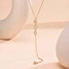 Y-Lariat Layered Gold Necklace