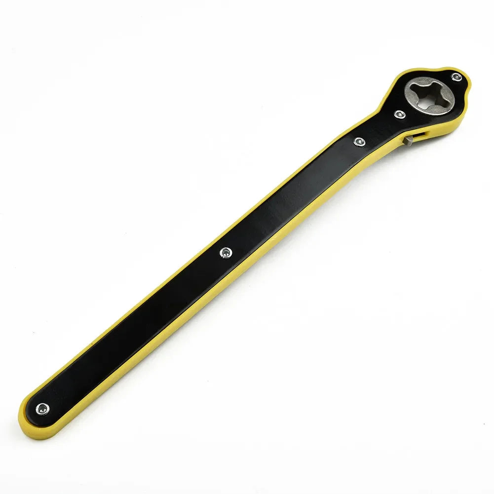 Heavy-Duty Ratchet Lug Wrench with Adapter, 34cm