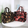 Large Capacity Canvas Tote Bag with Zipper Closure