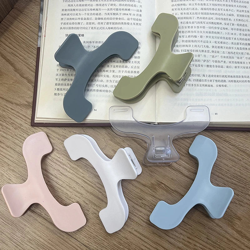 Frosted Transparent Book Page Holder Clip