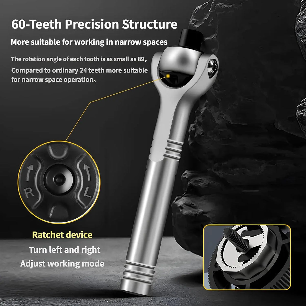 40-in-1 Magnetic Ratchet Screwdriver Set with Detachable Handle