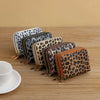 Leopard Print RFID Blocking Compact Wallet