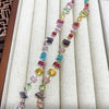 Colorful CZ Tennis Bracelet with Gold Plating