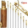 Self-Threading Sewing Needles Set, 12 Pack for Easy Hand Stitching