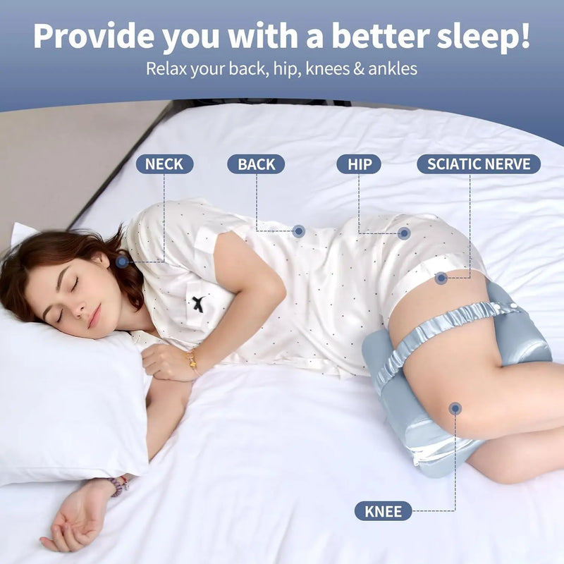 Contoured Knee Pillow for Side Sleepers