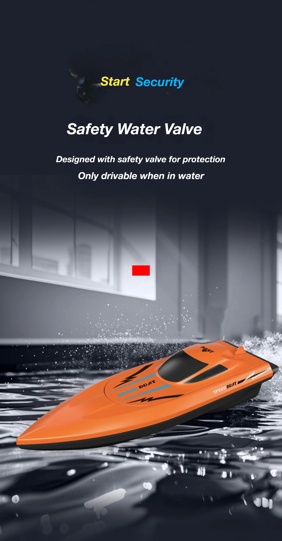 High-Speed Remote Control Boat with Dual Propellers