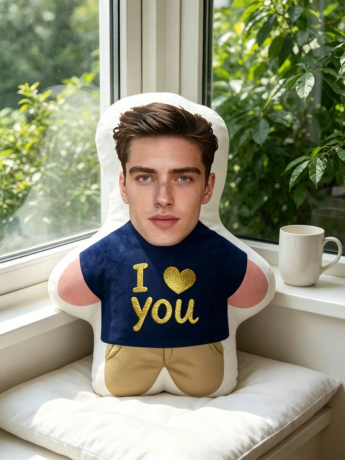 Custom Face Photo Pillow - Personalized Cuddle Cushion for Any Occasion