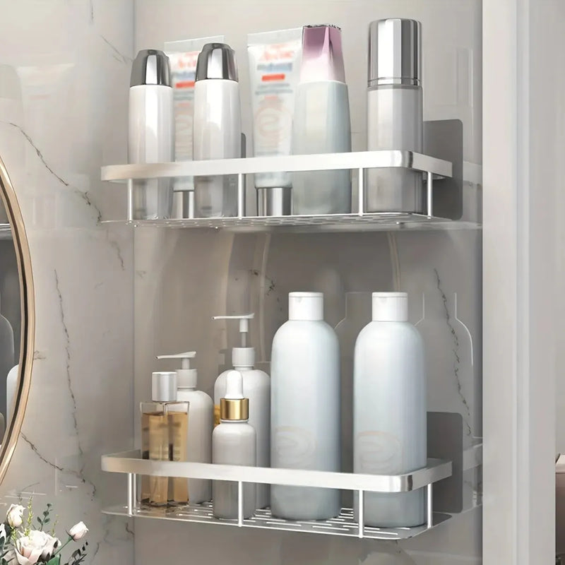Space Aluminum Corner Bathroom Shelf