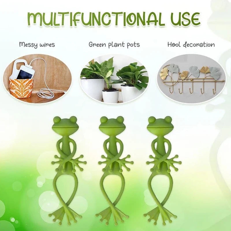 Frog-Shaped Plant Support & Vine Climbing Holder Set