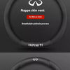 Carbon Fiber Leather Steering Wheel Cover for Infiniti Models