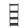 3-Tier Plastic Utility Cart with Lockable Wheels