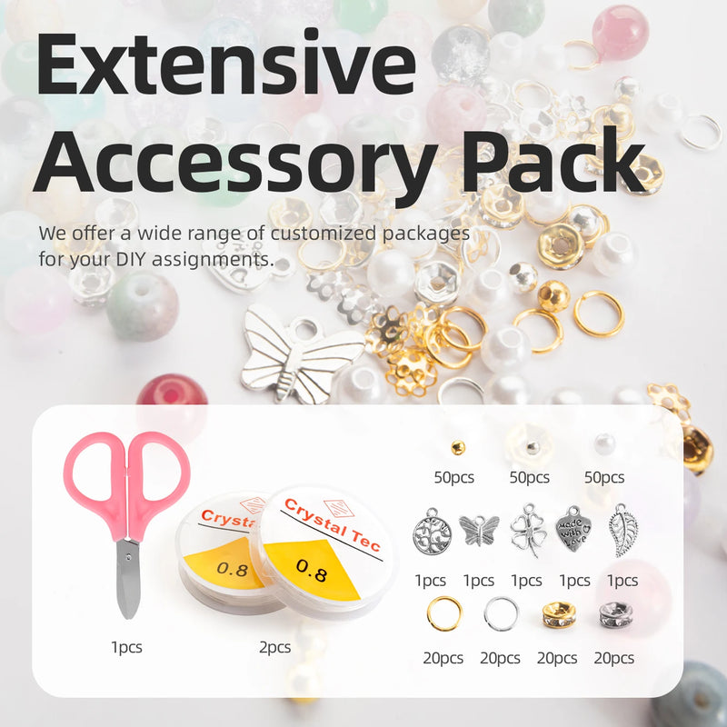 28-Color Glass Bead Jewelry Making Kit