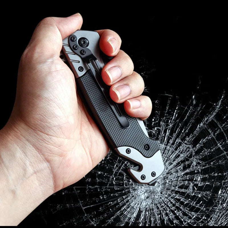 Stainless Steel Folding Pocket Knife for Outdoor Adventures