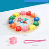 Wooden Shape & Number Sorting Clock Puzzle for Early Learning