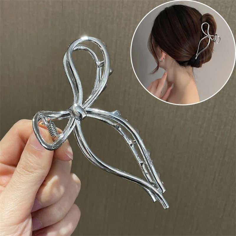 Gold S-Shaped Metal Hair Claw