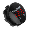 A black LED digital voltmeter displaying 12.2V DC voltage.