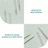 Versatile Stainless Steel Sewing Needle Set with Large Eyes