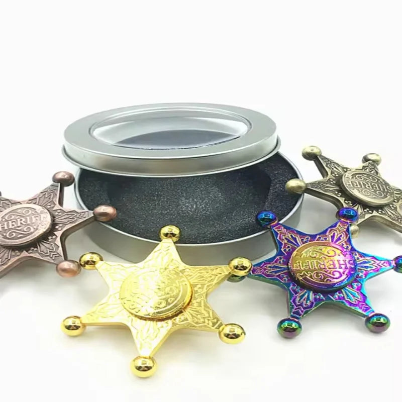 Hexagonal Metal Fidget Spinner for Stress Relief