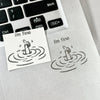 I'M Fine Funny Sarcasm Laptop Stickers