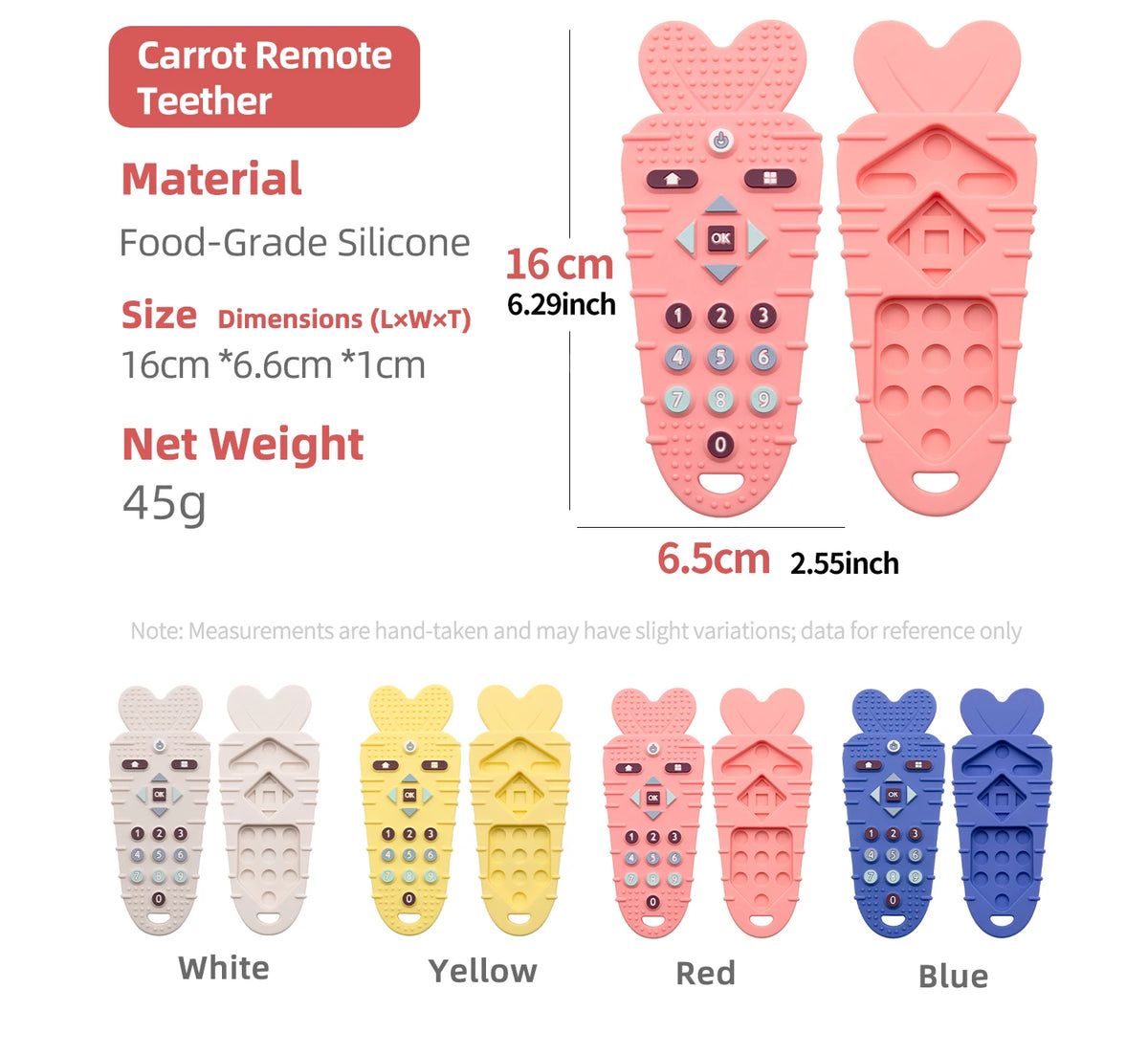 2-Piece Baby Teether Set – Silicone Remote & Game Controller