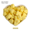 A pile of 14 cream yellow silicone crown star heart beads for DIY jewelry making
