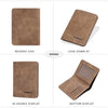 Slim Leather Card Holder for ID and Business Cards