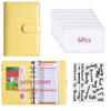 A6 PU Leather Budget Binder with Cash Envelope Organizer