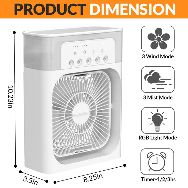 Portable USB Mini Evaporative Air Cooler with Mist