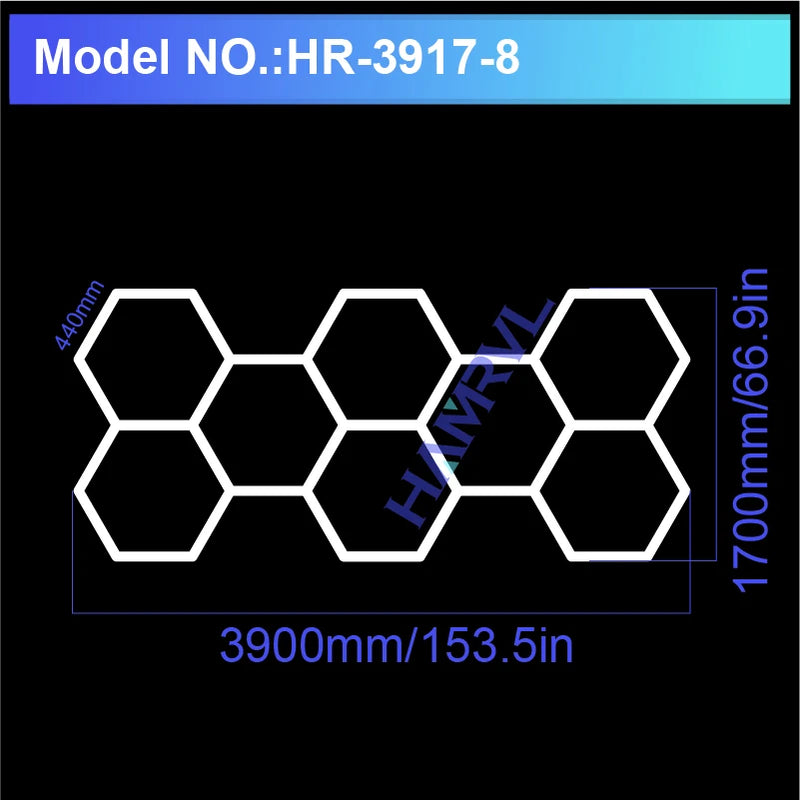 Hexagon LED Ceiling Light Panel