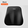 Black memory foam car headrest and lumbar support cushion