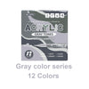 Box of Gray Tones acrylic brush markers featuring 12 colors for art and crafting