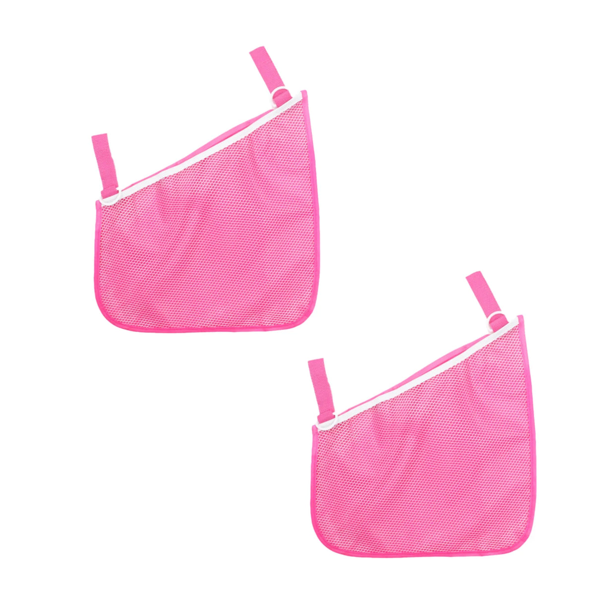 Pink universal stroller side mesh organizer with large capacity