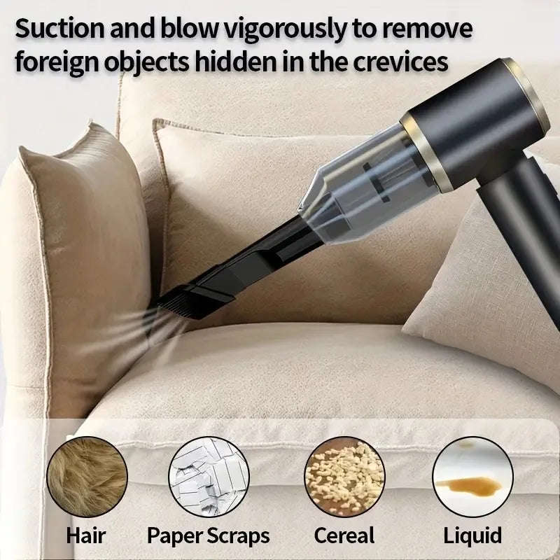 Portable Rechargeable Car and Home Vacuum with Blower Function