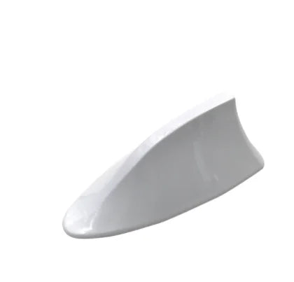 White universal car shark fin antenna cover for FM/AM signal enhancement