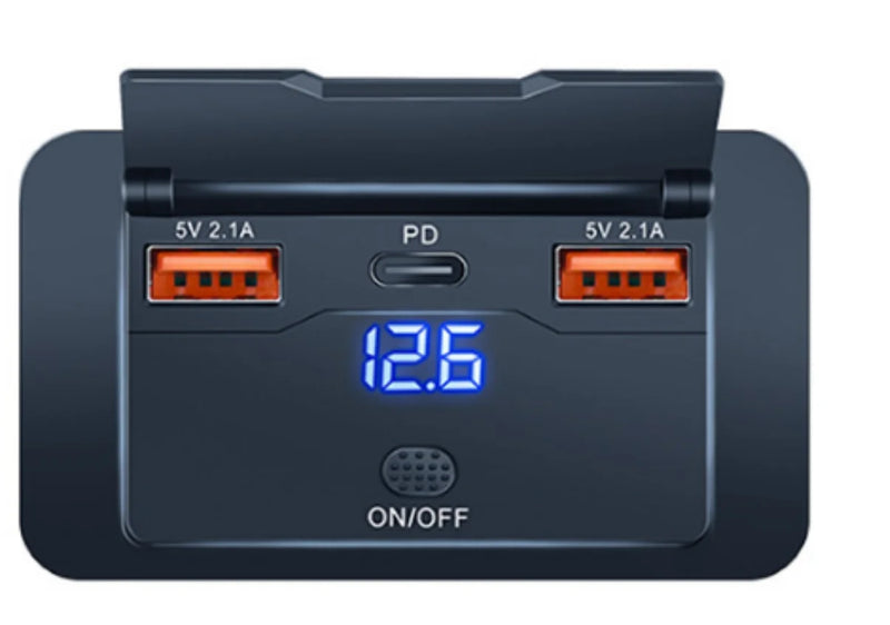 Dual USB Auto-Ladegerät mit PD & QC3.0 Schnellladung