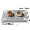 Absorbent Pet Feeding Mat with Anti-Slip Rubber Backing