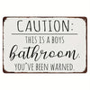 Vintage Metal Bathroom Sign - "This Is A Bathroom, Not An Internet Cafe"