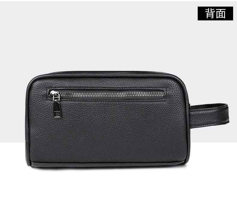 Men's PU Leather Casual Crossbody Clutch Bag