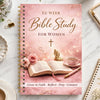 52 Week Bible Study Journal for Women – Guided Faith Planner with Spiral Binding