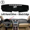 Left Hand Drive Black Edge Anti-Slip Dashboard Cover for Lexus IS series vehicles