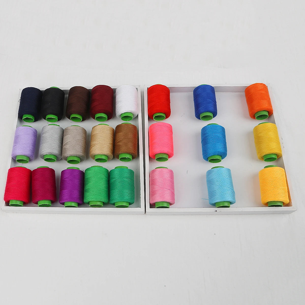 Premium Polyester Sewing Thread Spool - 300m, 24 Colors