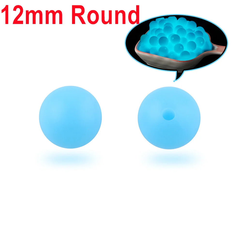 Glow-in-the-Dark Silicone Beads for Jewelry Making
