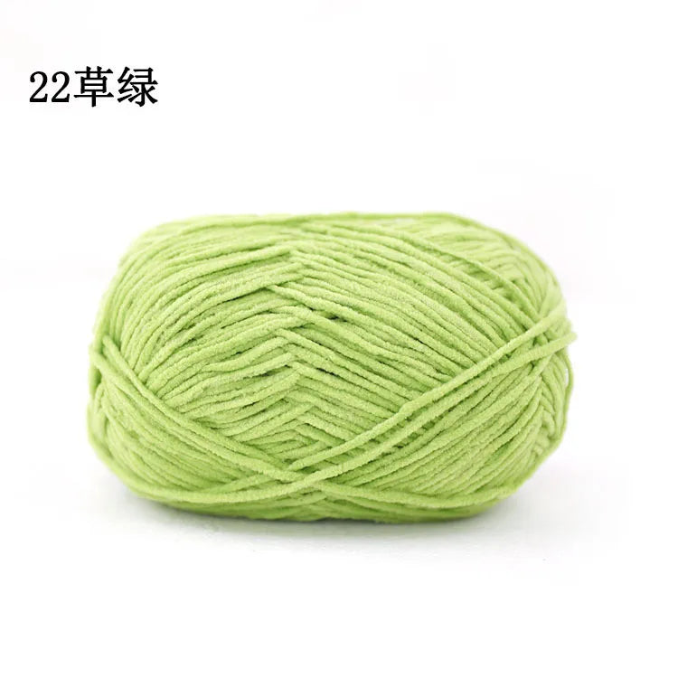 Matte Chenille Yarn for Crochet and Knitting