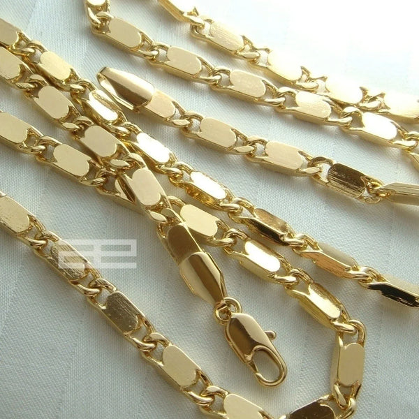 Gold-Plated Cuban Link Chain Necklace