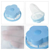 Blue mesh filter bags for washing machine lint and hair catcher