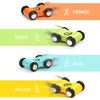Wooden Push-and-Go Race Cars for Kids – Set of 4 Mini Toy Vehicles
