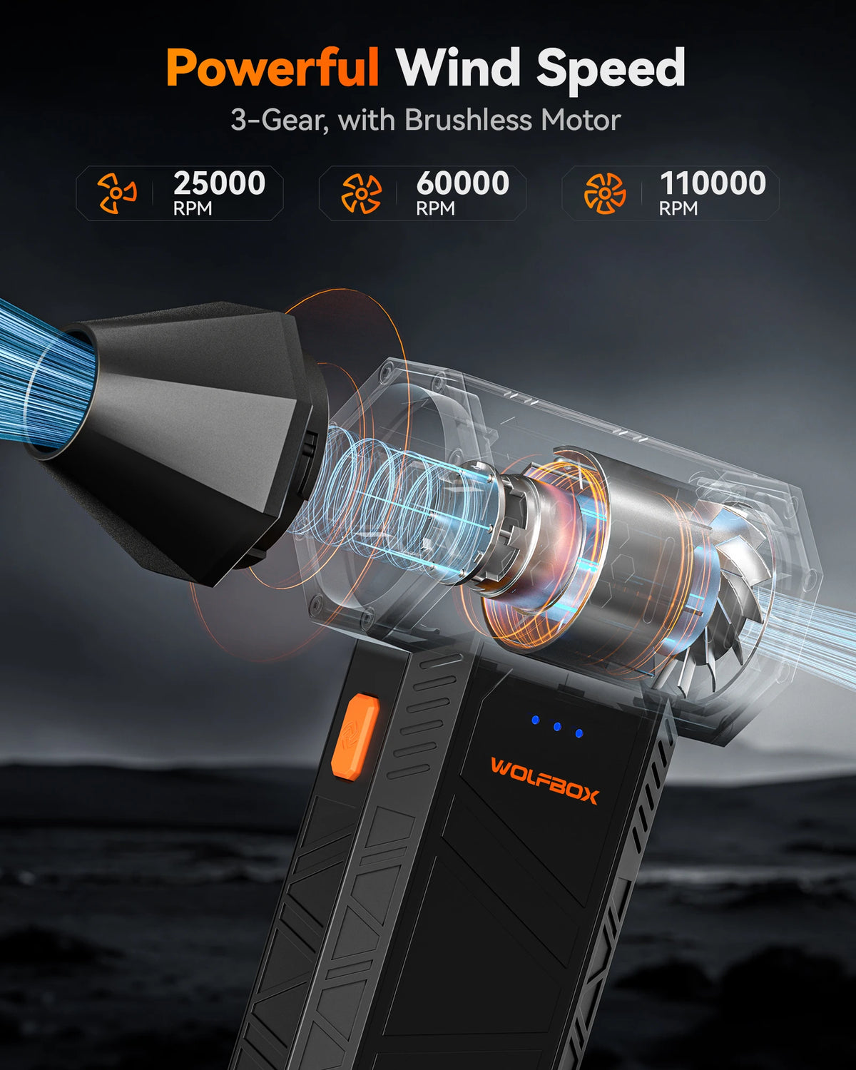 High-Speed Rechargeable Electric Air Duster