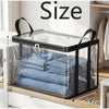 Large Clear PVC Storage Box with Hinged Lid